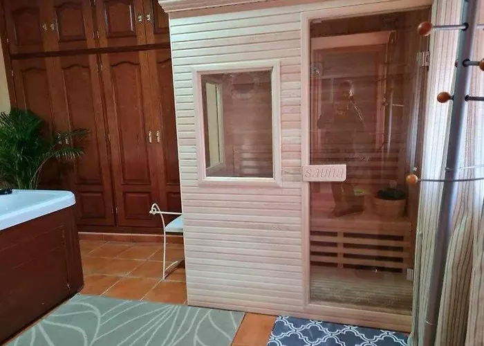 Nyaraló Con Jacuzzi, Sauna, Barbacoa Y Barra